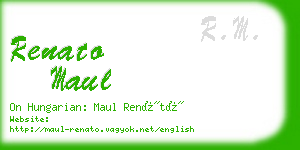 renato maul business card